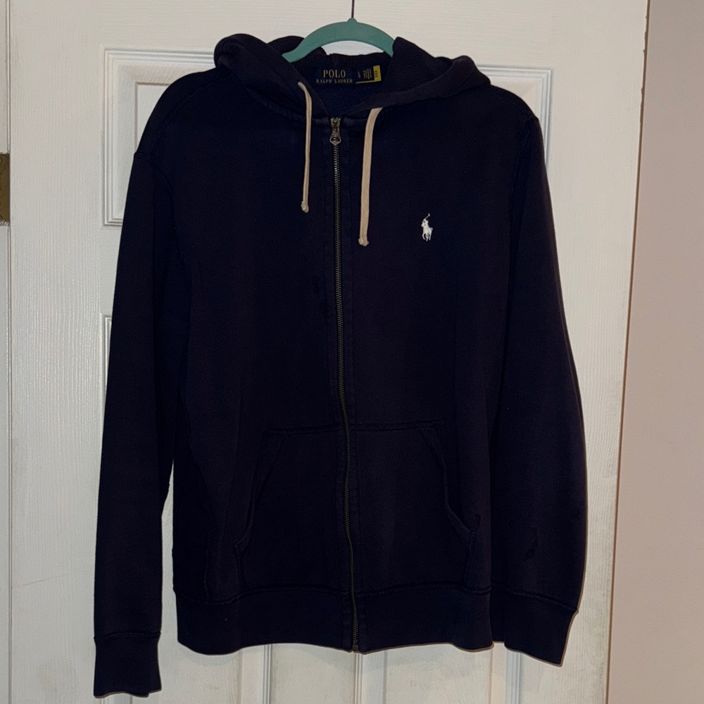 Polo Ralph Lauren Navy Zip Up Sweater